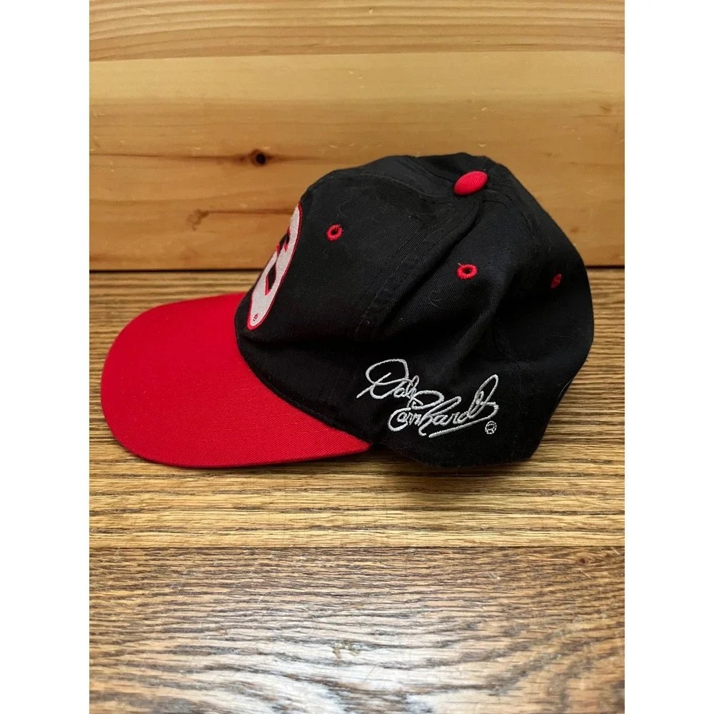 Vintage Dale Earnhardt 3 NASCAR Hat Snapback Competitors View Black Red Cap